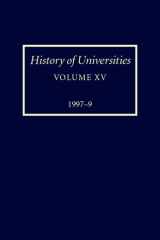 History of Universities: Volume XV: 1997-1999 cover image
