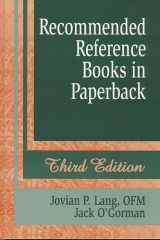Recommended Reference Books in Paperback cover image