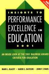 Insights to Performance Excellence in Education 2000 An Inside Look at the 2000 Baldridge Award Criteria for Education cover image