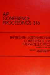Thirteenth International Conference on Thermoelectrics Proceedings of the Workshop, Kansas City, MO, September 1994 cover image
