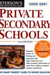 Private Secondary Schools 2000-2001 cover image