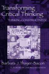 Transforming Critical Thinking Thinking Constructively cover image