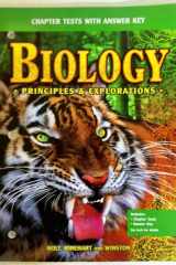 Biology Principles and Explorations: Chapter Tests with Answer Key cover image