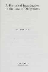 A Historical Introduction to the Law of Obligations cover image