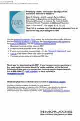 Promoting Health Intervention Strategies from Social and Behavioral Research cover image