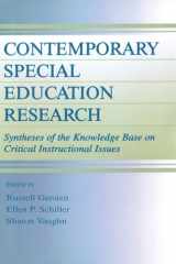 Contemporary Special Education Research: Syntheses of the Knowledge Base on Critical Instructional Issues (The LEA Series on Special Education and Disability) cover image