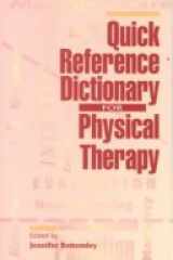 Quick Reference Dictionary for Physical Therapy cover image