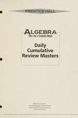 Algebra Daily Cumulative Review Blackline Masters 2001c cover image