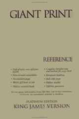 KJV Holy Bible Giant Print Reference, Personal Size Platinum Edition, Thumb Indexed cover image