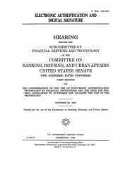 Electronic Authentication and Digital Signature Congressional Hearing cover image