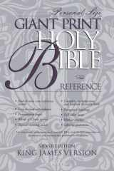 KJV Giant Print Reference Bible, Personal Size Silver Edition, Thumb Indexed cover image