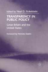 Transparency in Public Policy Great Britain and the United States cover image