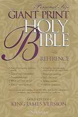 KJV Holy Bible Giant Print Reference Personal Size Gold Edition, Thumb Indexed cover image