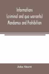 Informations (criminal and Quo Warranto) Mandamus and Prohibition cover image