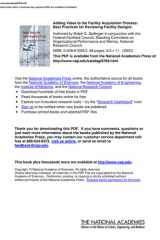 Adding Value to the Facility Acquisition Process Best Practices for Reviewing Facility Designs cover image