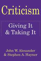 Criticism Giving It Taking It cover image