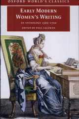 Early Modern Women's Writing : An Anthology 1560-1700 An Anthology 1560-1700 cover image