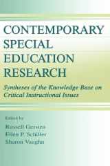 Contemporary Special Education Research: Syntheses of the Knowledge Base on Critical Instructional Issues (The LEA Series on Special Education and Disability) cover image