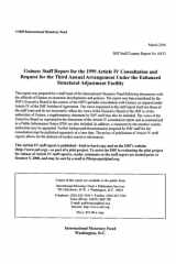 Guinea Staff Report for the 1999 Article IV Consultation and Request for the Third Annual Arrangement Under the Enhanced Structural Adjustment Facility cover image