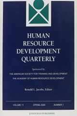 Human Resource Development Quartlery, Number 1, Spring 2000 cover image