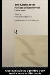 The canon in the history of economics: critical essays cover image