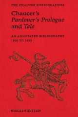 Chaucer's Pardoner's prologue and tale: an annotated bibliography, 1900 to 1995 cover image