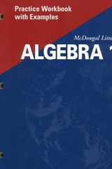 McDougal Littell Algebra 1 Practice Workbook with Examples Se cover image