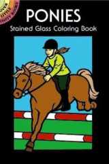 Ponies Stained Glass Coloring Book cover image