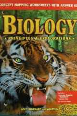 Biology Principles and Explorations: Concept Mapping Worksheets with Answer Key cover image