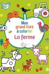 Mon grand livre de coloriages 2025: La ferme cover image