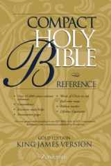 KJV Holy Bible Compact Reference Gold Edition Button Flap cover image