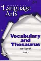 McGraw-Hill Language Arts, Grade 4, Vocabulary/Thesaurus Workbook cover image