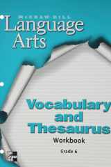 McGraw-Hill Language Arts, Grade 6, Vocabulary/Thesaurus Workbook cover image