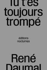 Tu t'es toujours trompé cover image