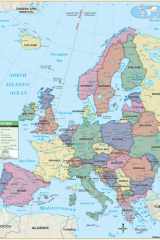 Europe Primary Wall Map Railed (Primary Classroom Wall Maps) cover image