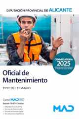 Oficial de Mantenimiento de la Diputación Provincial de Alicante. Test del temario cover image