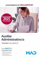 Auxiliar Administrativo/a del Ayuntamiento de Valladolid. Temario volumen 2 cover image