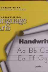 McGraw-Hill Language Arts, Grade 1, Handwriting Manuscript Workbook/Blackline Masters cover image