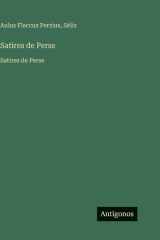 Satires de Perse: Satires de Perse (French Edition) cover image