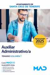 Auxiliar Administrativo/a del Ayuntamiento de Santa Cruz de Tenerife. Temario volumen 1 cover image