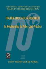 Higher education research: its relationship to policy and practice cover image