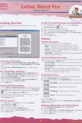 Lotus Word Pro Millennium Edition 9.0 Quick Source Guide cover image