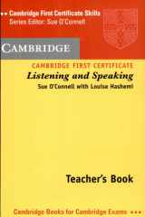 Cambridge first certificate listening and speaking. Teacher's book cover image