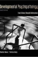 Developmental psychopathology: from infancy through adolescence cover image