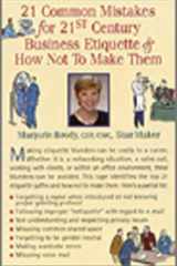 21 Common Mistakes for 21st Century Business Etiquette & How Not to Make Them cover image