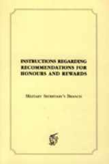 Instructions Regarding Recommendations for Honours and Awards (1918) cover image