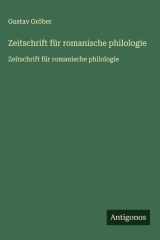 Zeitschrift für romanische philologie cover image