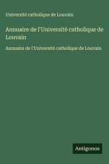 Annuaire de l'Université catholique de Louvain cover image