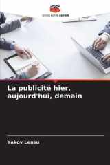 La publicité hier, aujourd'hui, demain cover image