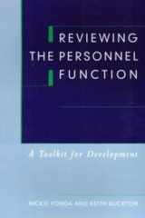 Reviewing Personnel Function A Toolkit for Development 1995 cover image